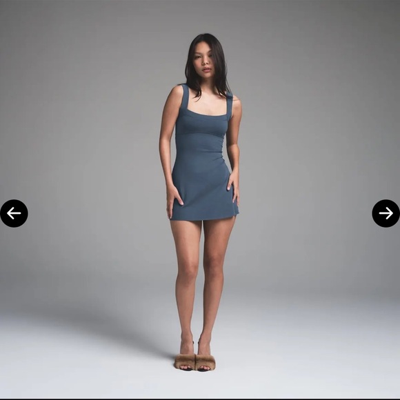 SKIMS Outdoor Corset Mini Dress XS in Indigo!! - NWT - Picture 7 of 8